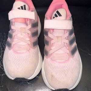 Adidas Kids Light Pink and White Sneakers